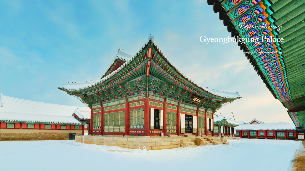 02 경복궁 사정전 겨울풍경 C - Gyeongbokgung Palace, Korean Heritage 겨울배경화면