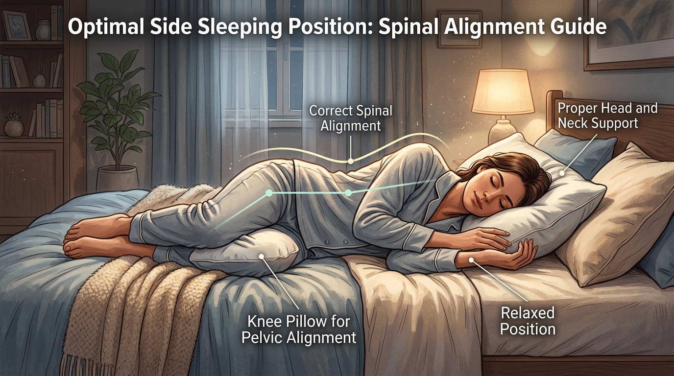 척추를 살리는 꿀잠 자세: 옆으로 누워 자는 법