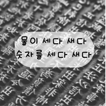 물이 세다 새다 맞춤법 맞는 표현_4