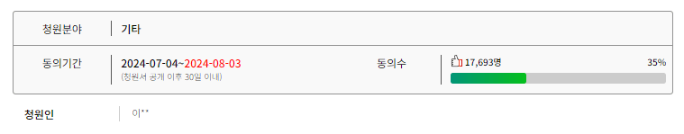 윤석열 탄핵 반대 청원 사이트