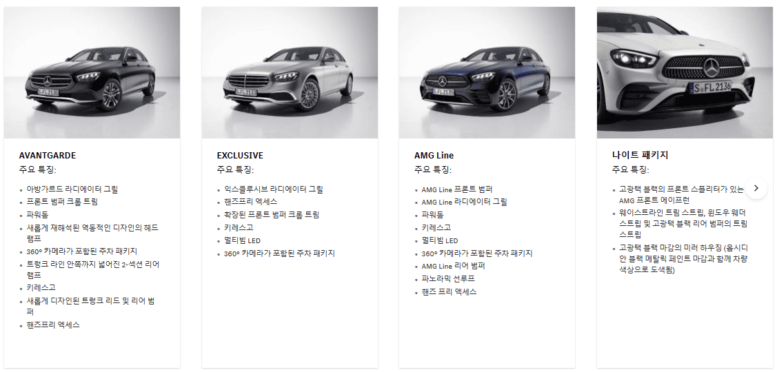 The new E-Class Sedan의 익스테리어