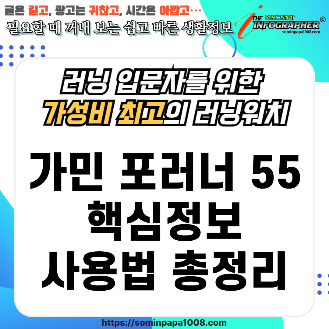 가민 포러너 55(Garmin Forerunnre) 완벽 분석 : 러닝 입문자를 위한 가성비 스마트워치(2025년 기준)