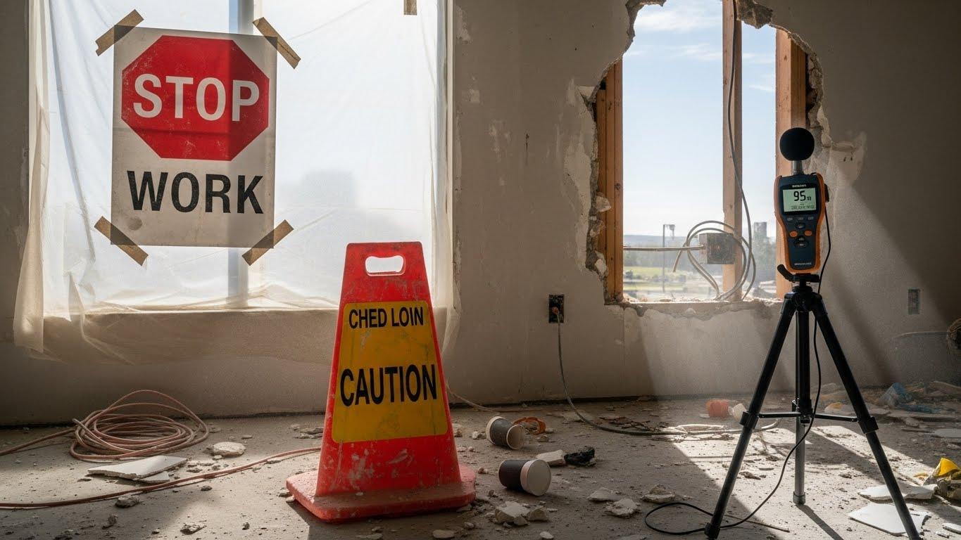 인테리어 공사 주말 소음 신고