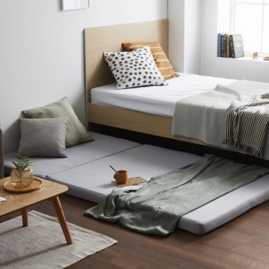 한샘 3단 접이식 메모리폼 토퍼