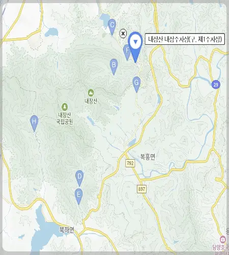 내장산 단풍 주차장