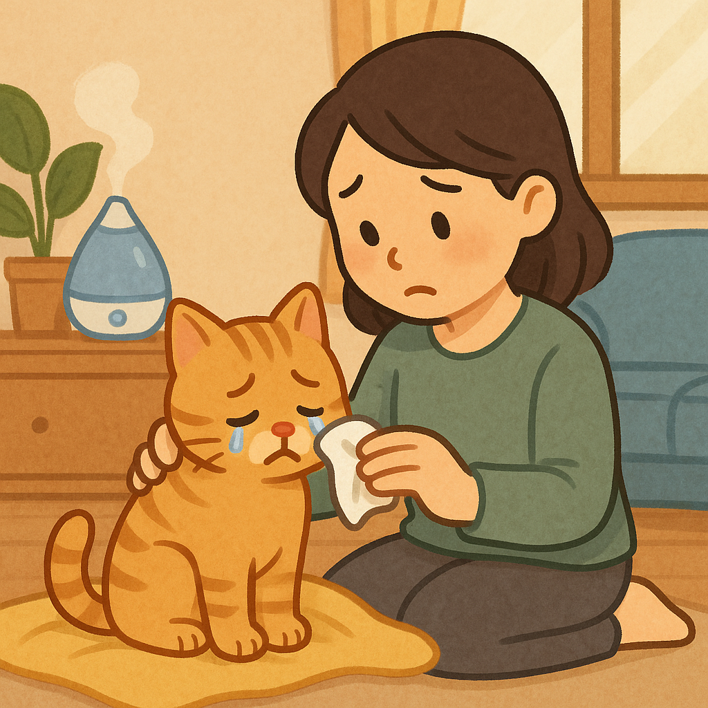 고양이 감기 증상과 집에서 해줄 수 있는 효과적인 케어 방법