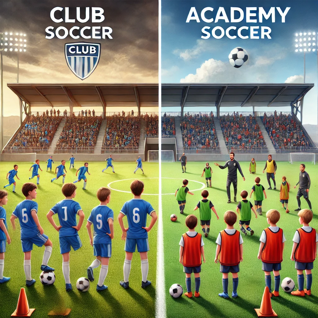 클럽축구와 학원축구 사진