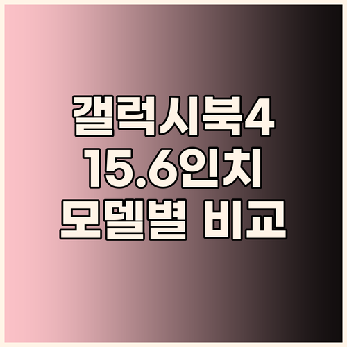 나에게 맞는 갤럭시북4 찾기 15.6..