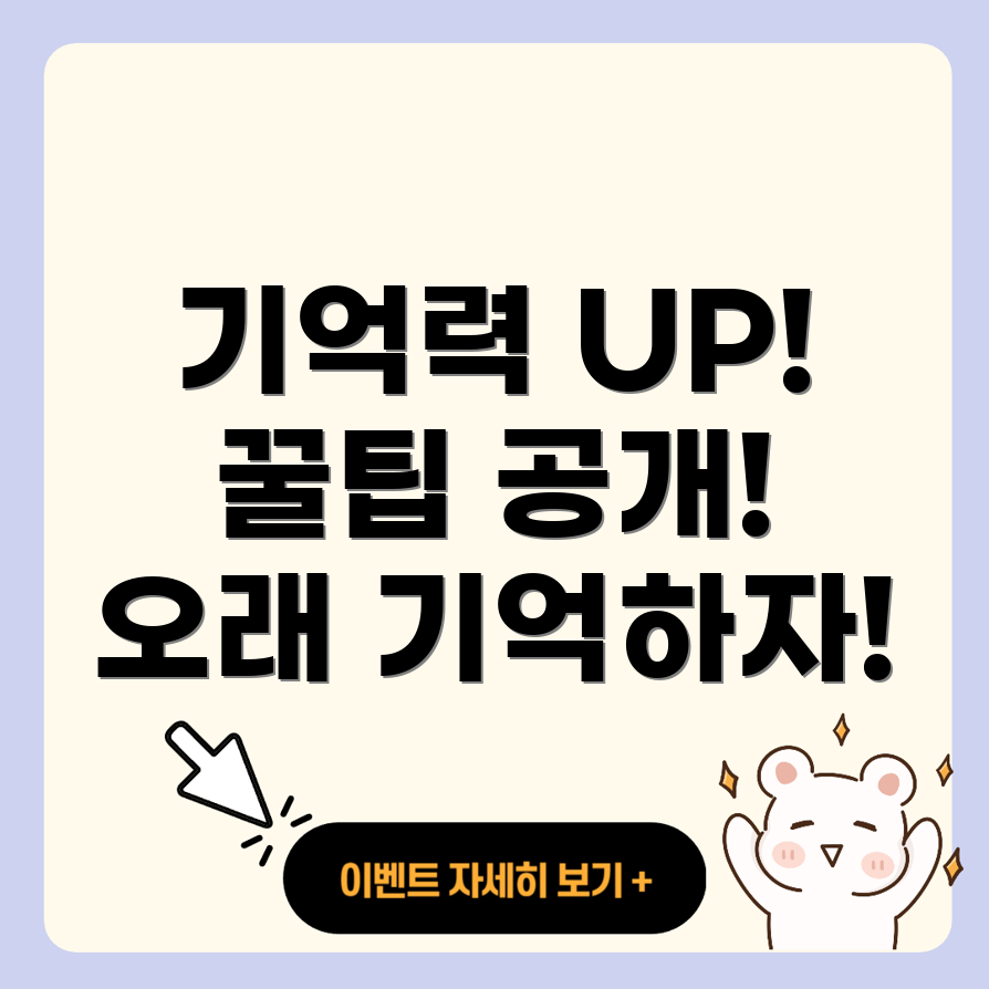 기억력 향상