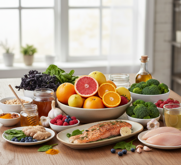 면역력 강화에 효과적인 여러가지 음식