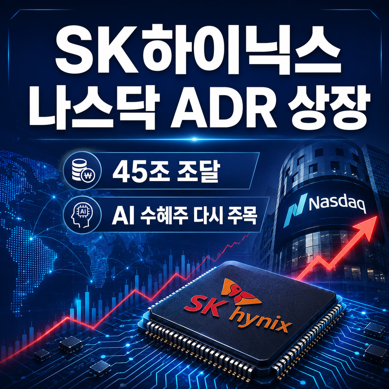 SK하이닉스, 나스닥 ADR 상장으로 45조 조달 이미지