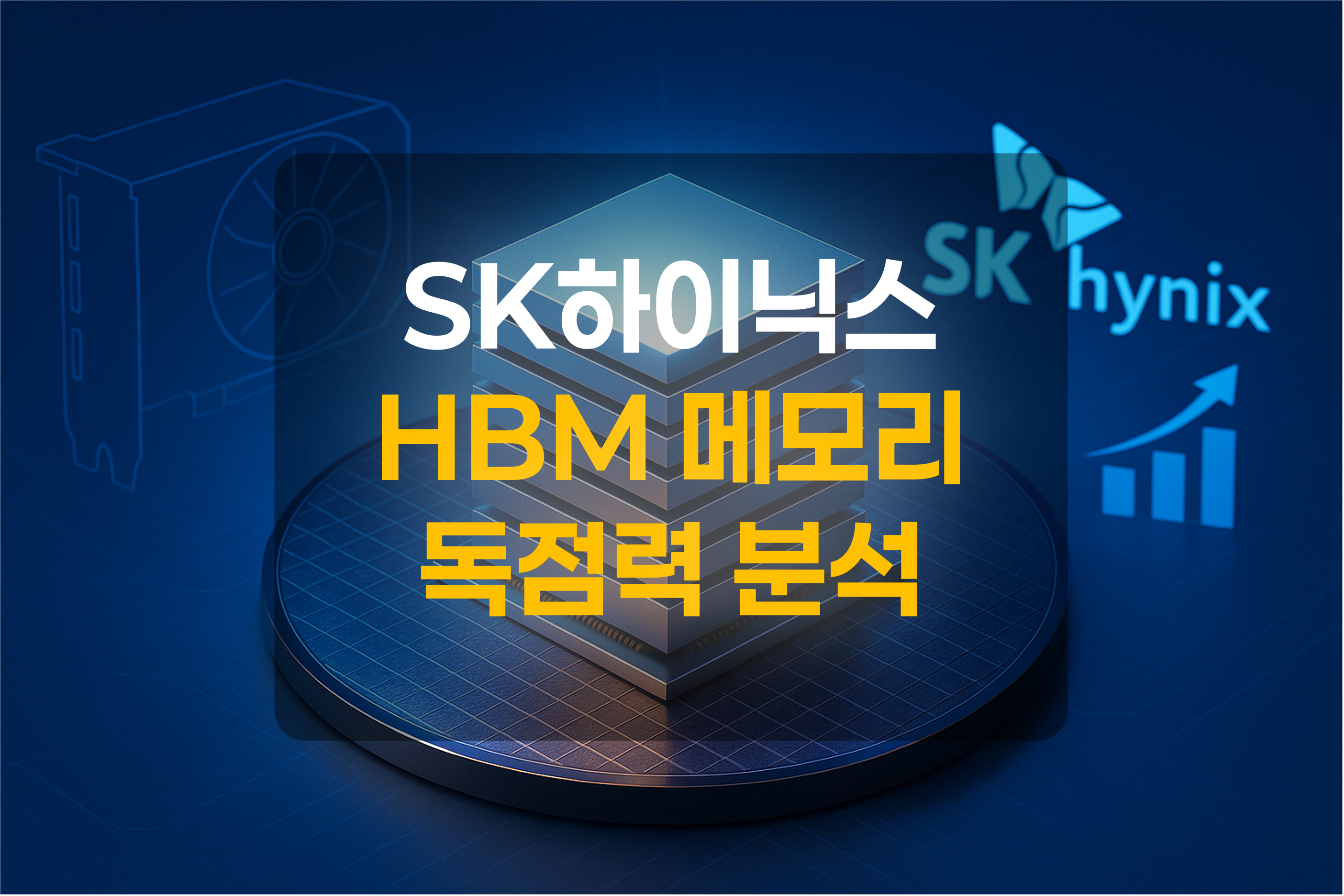SK하이닉스와 HBM메모리를 표현한 그림