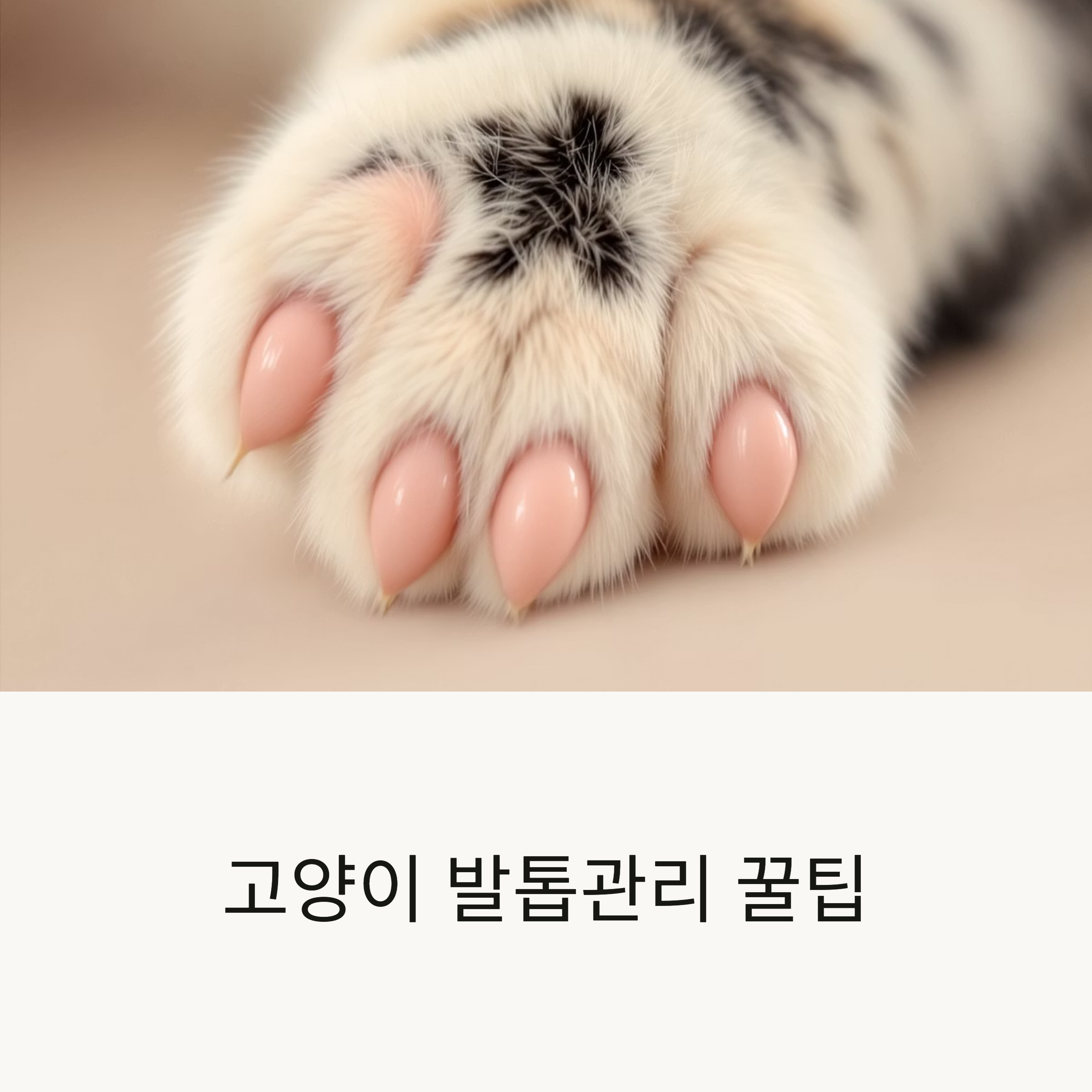 고양이 발톱관리 꿀팁