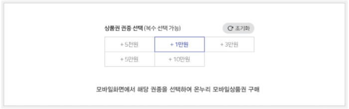 모바일 온누리 상품권 구매