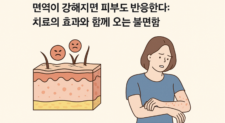 면역항암치료 중 발진과 가려움증 대처법
