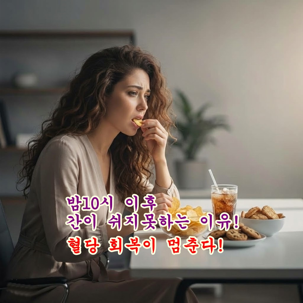 밤 10시 이후, 간이 쉬지 못하는 이유! 혈당 회복이 멈춘다.