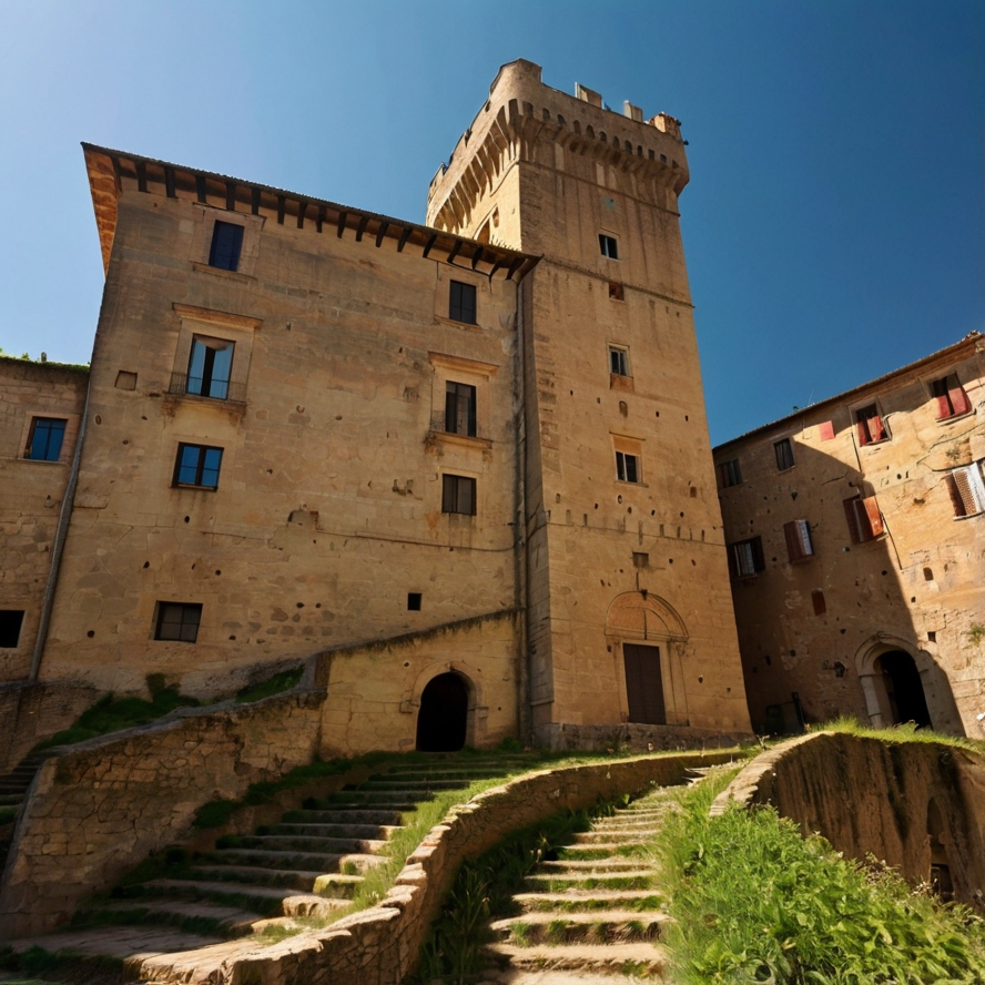 피틸리아 절벽도시 오르시니 궁전 이미지