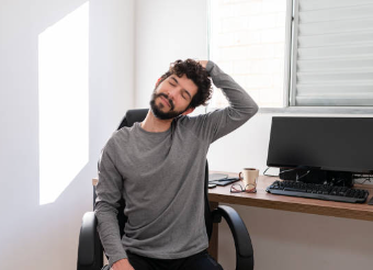 승모근 스트레칭