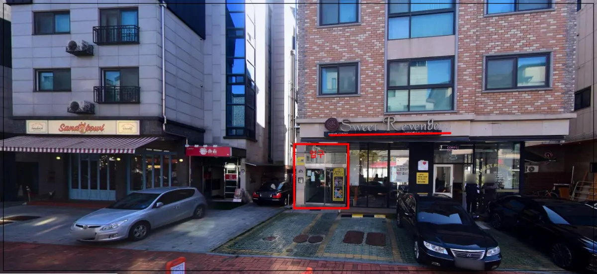 슬라임팝&폰데코-건물-위치-스윗리벤지건물