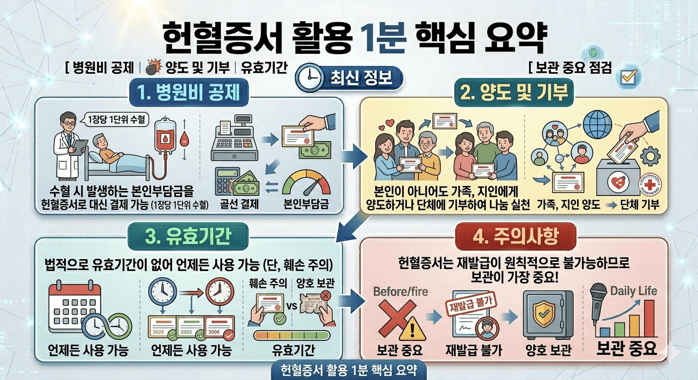 수혈비 절약 방법과 활용법 정리