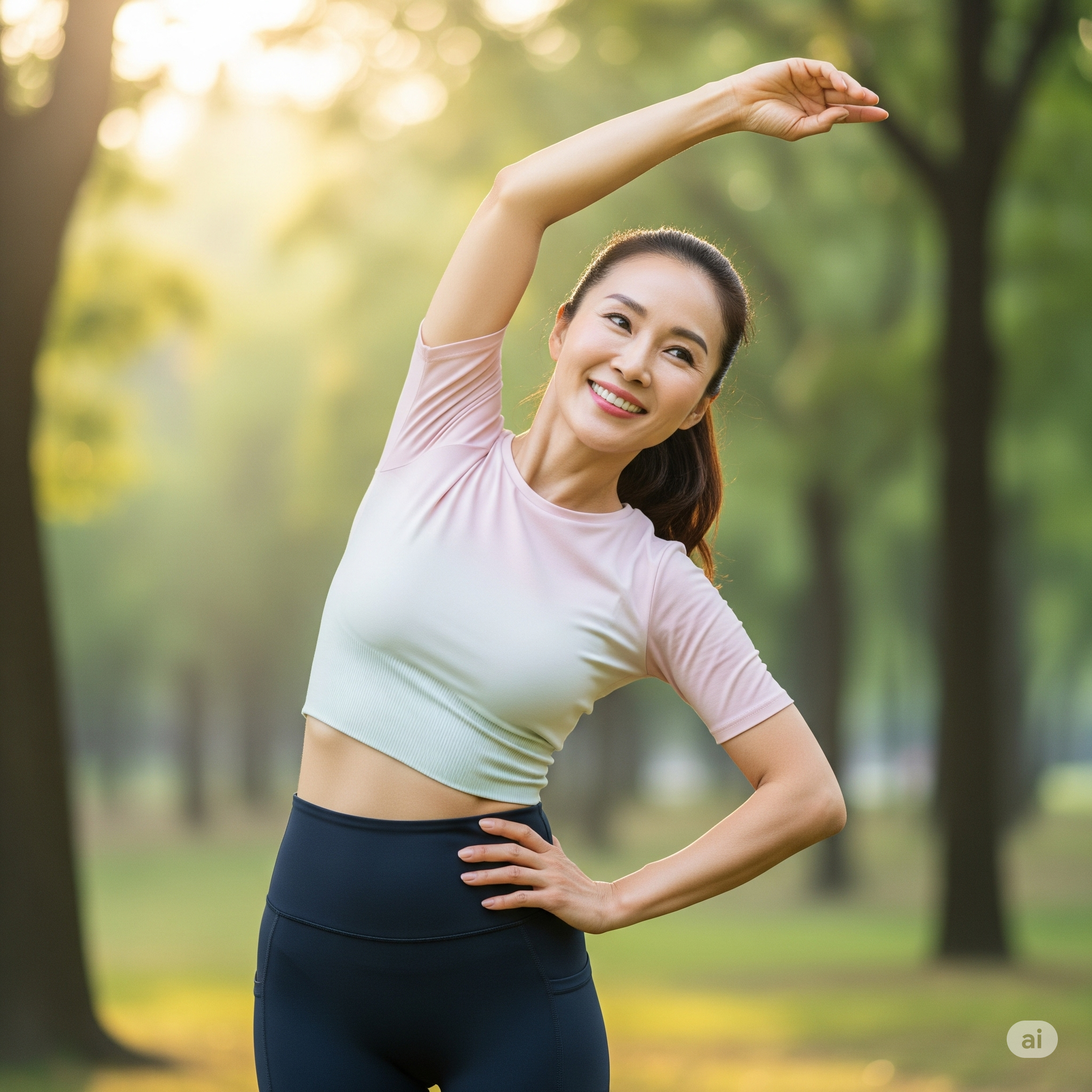 나이 잊은 몸매 관리