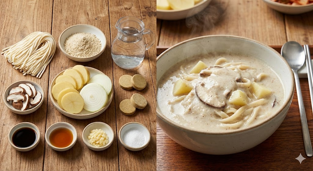 들깨칼국수 황금레시피