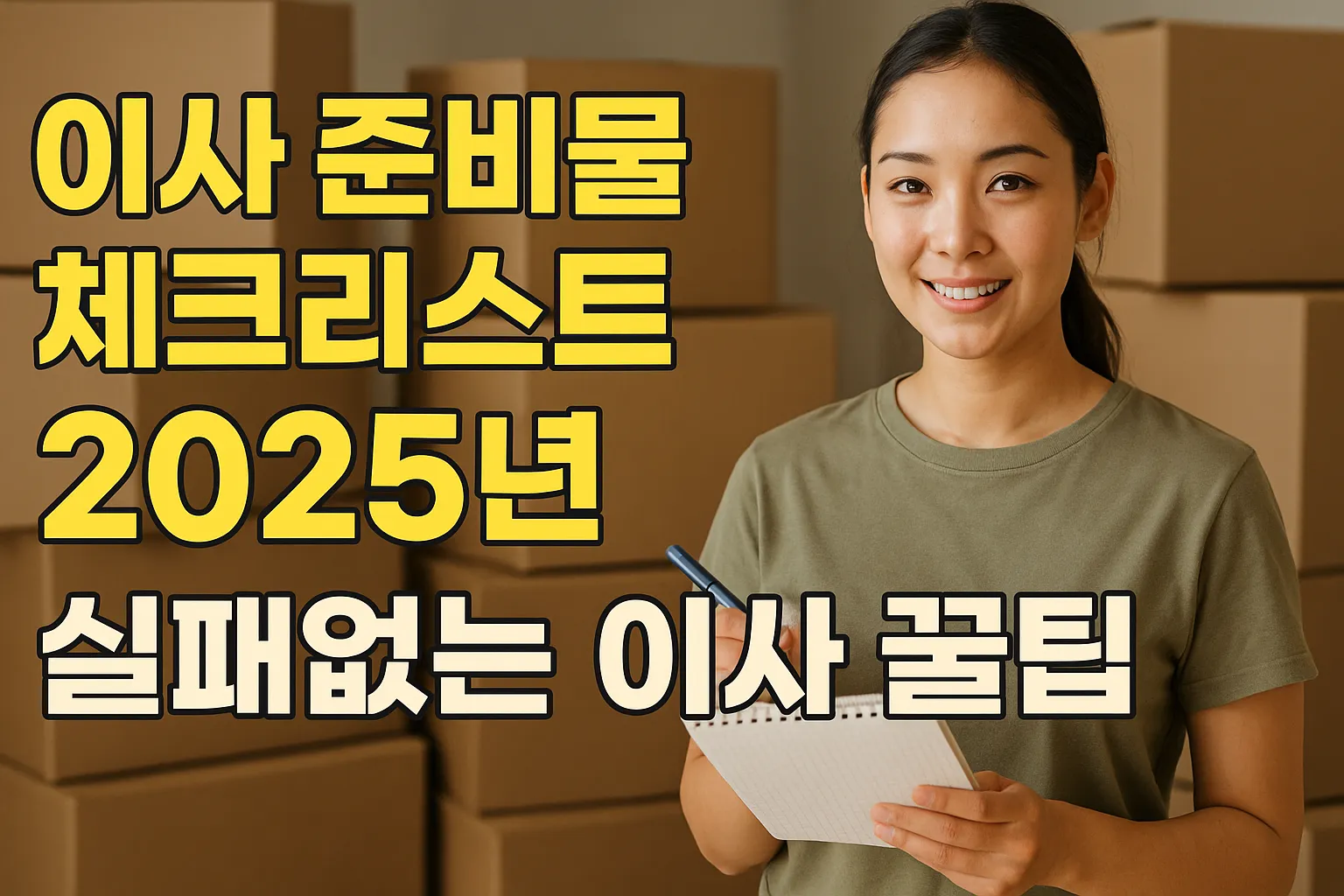 이사 준비물 체크리스트 2025년 완벽정리! 실패없는 이사 꿀팁
