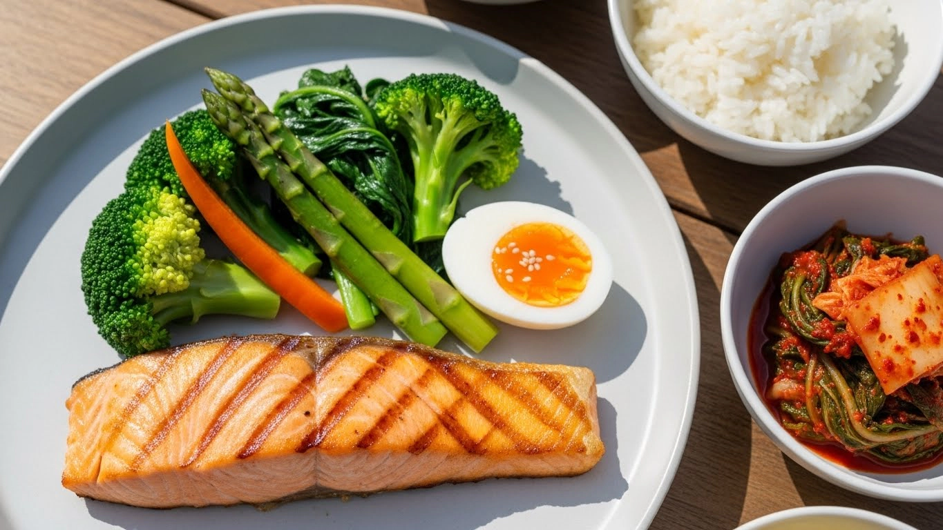 균형 잡힌 단백질 중심의 건강 식단 구성