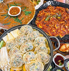 묵-낙지볶음-만두