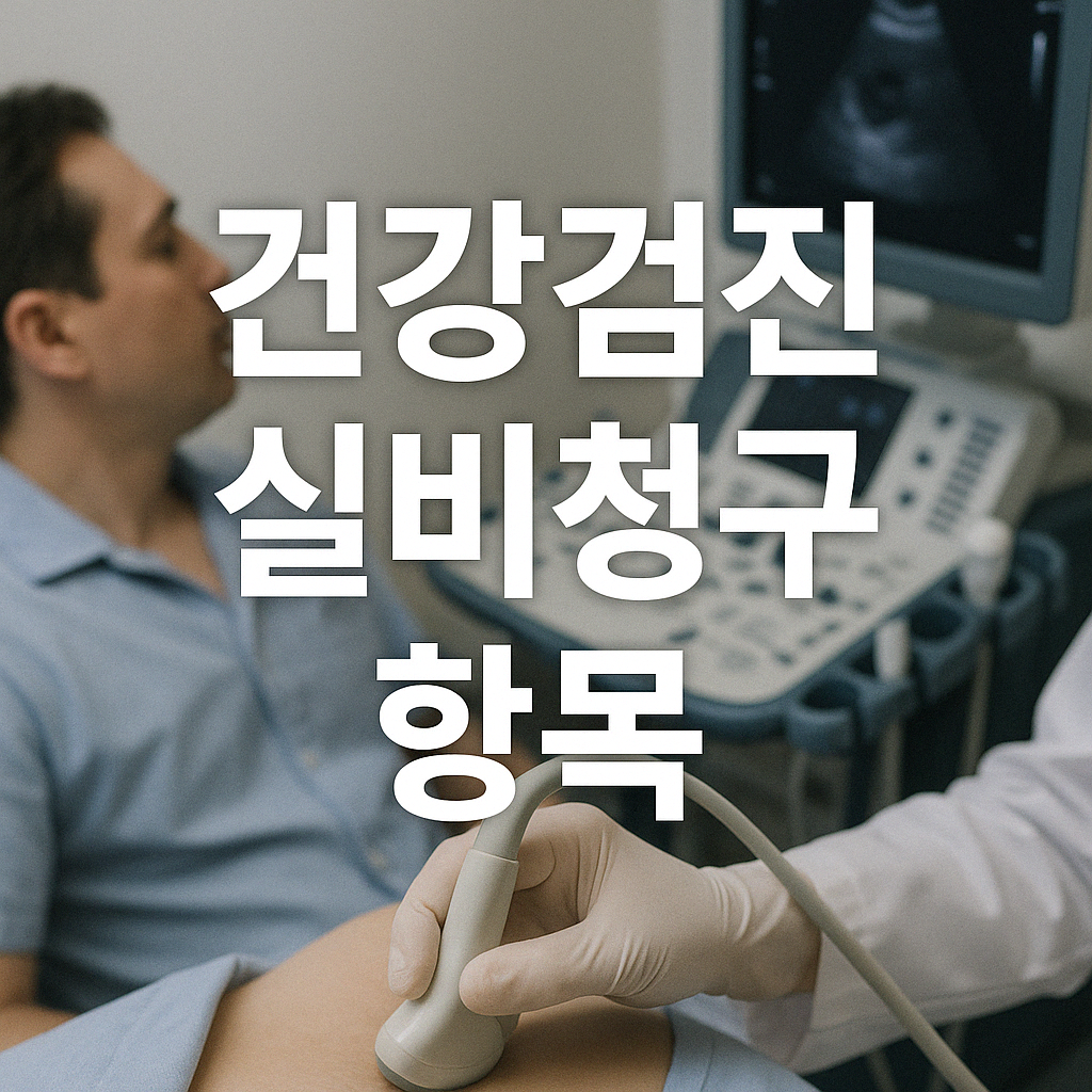 ALT=&quot;건강검진항목별 실비청구&quot;
