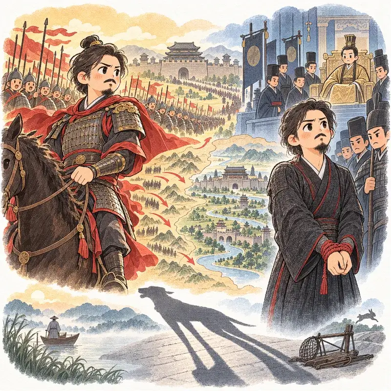 Han Xin’s rise and downfall illustrating the meaning of Tosagupaeng