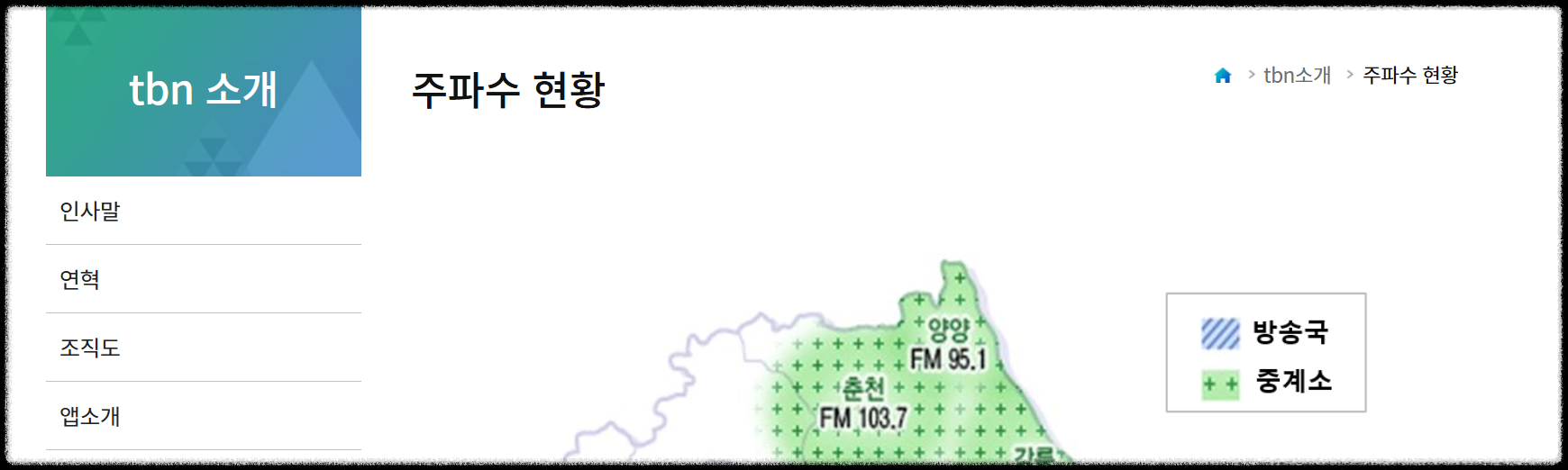 교통방송 주파수 안내