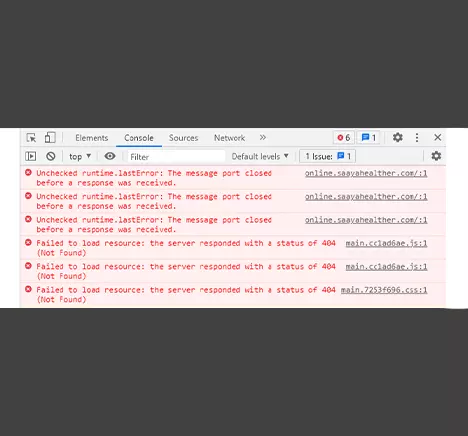 해결방법 Failed to load resource: the server responded with a status of 404 (Not Found)