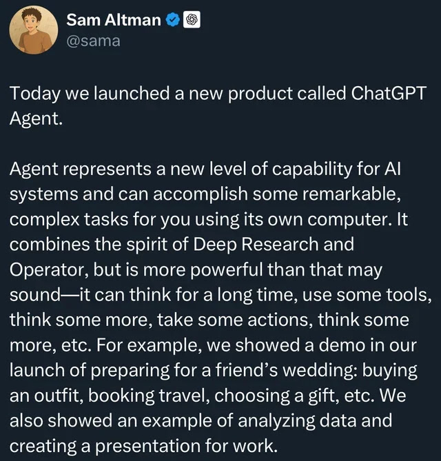 PT 파일도 한 번에 뚝딱… 오픈AI '챗GPT 에이전트' 출시