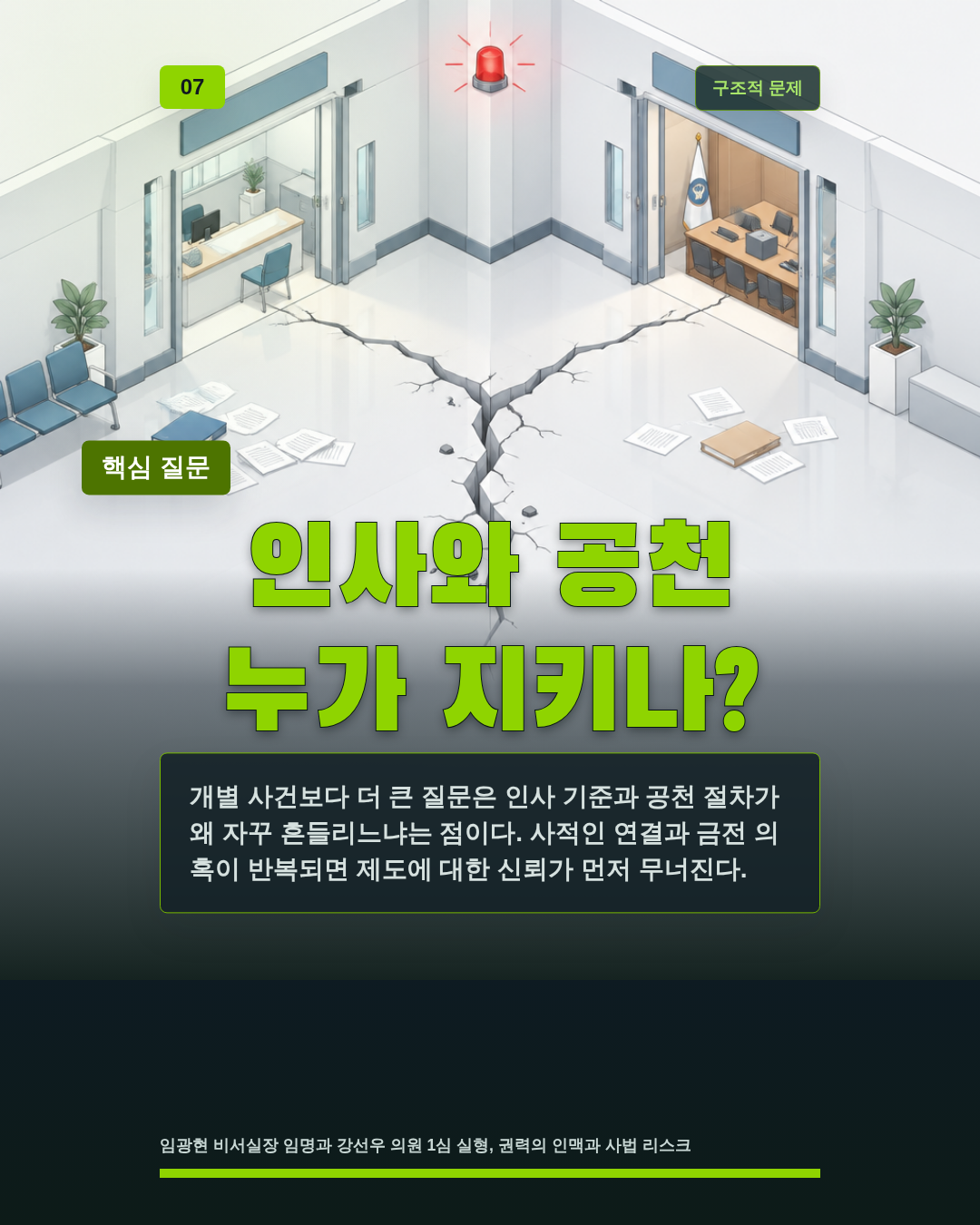 인사와 공천 누가 지키나?