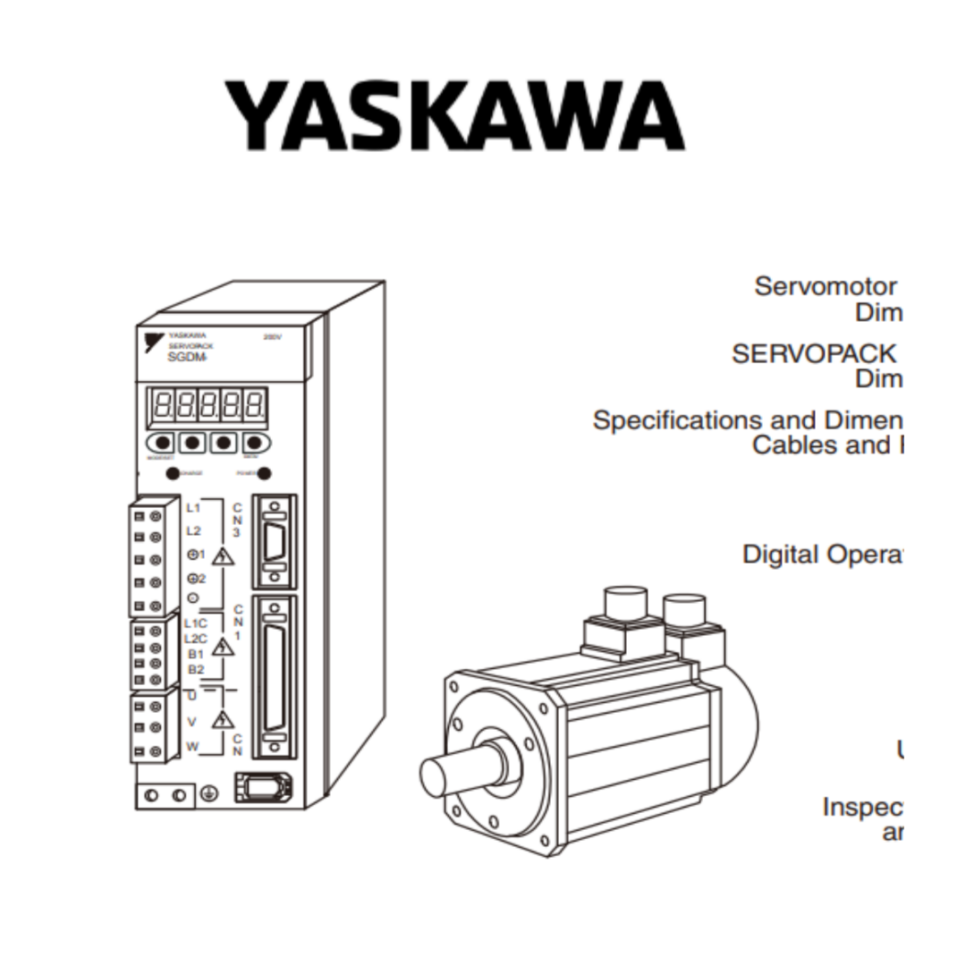 야스카와(YASKAWA) 서보드라이버 SGDM-10AC-SD2B-R 메뉴얼 다운로드