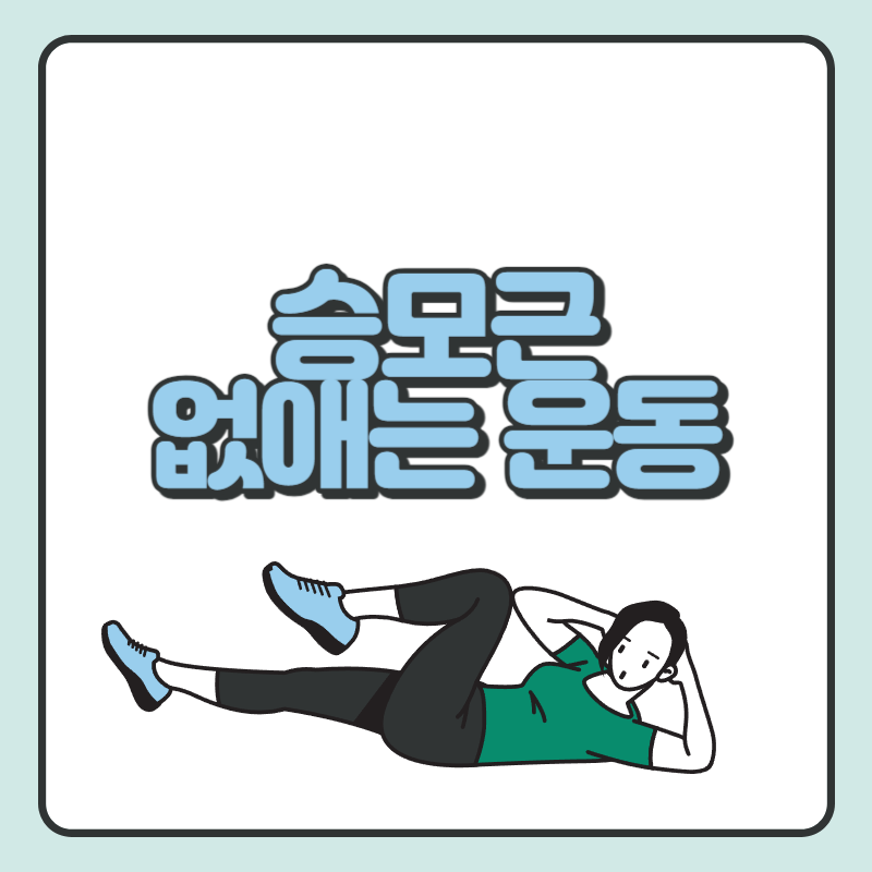 승모근 없애는 운동