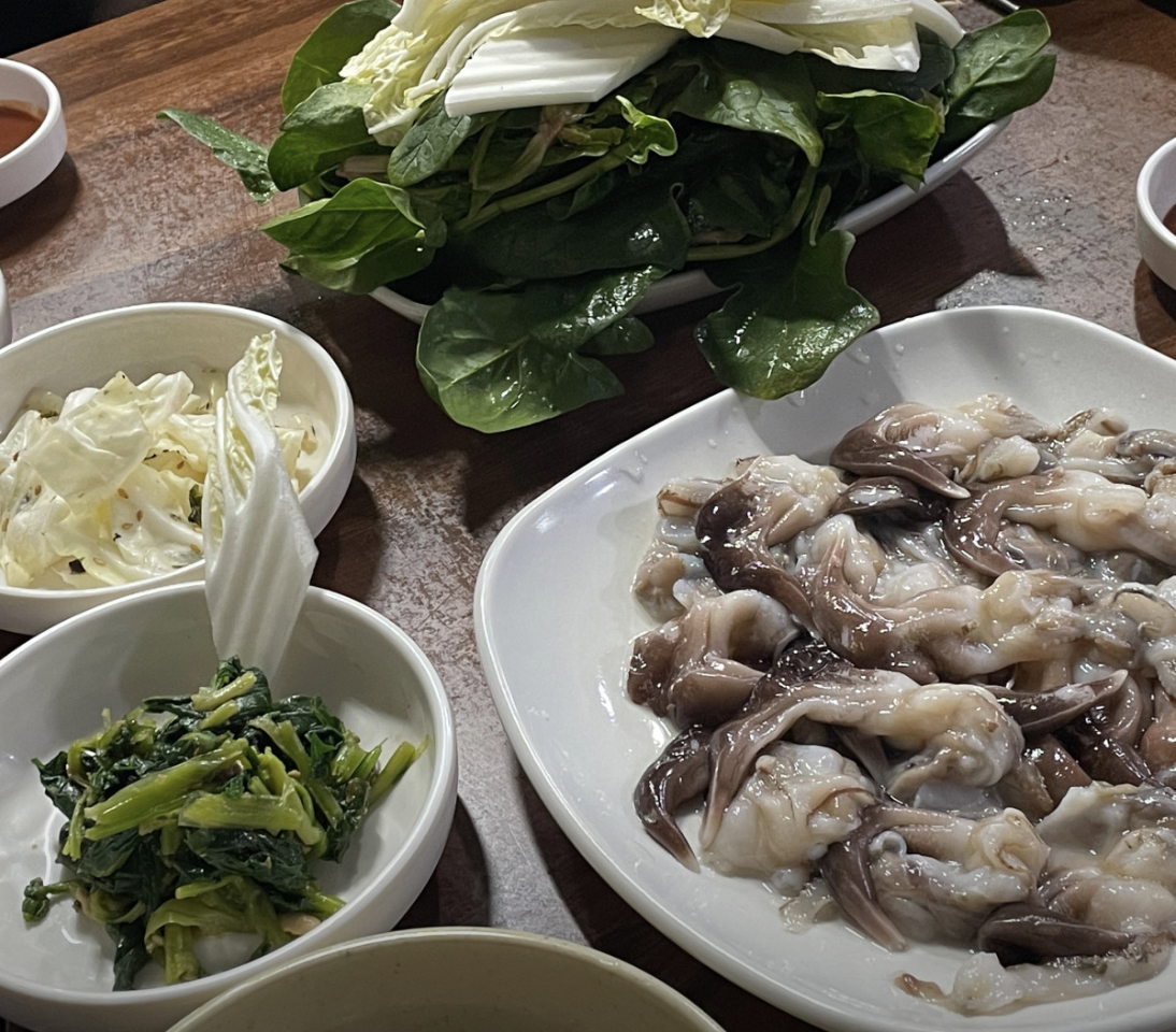 어울림 새조개 샤브샤브 재료 사진