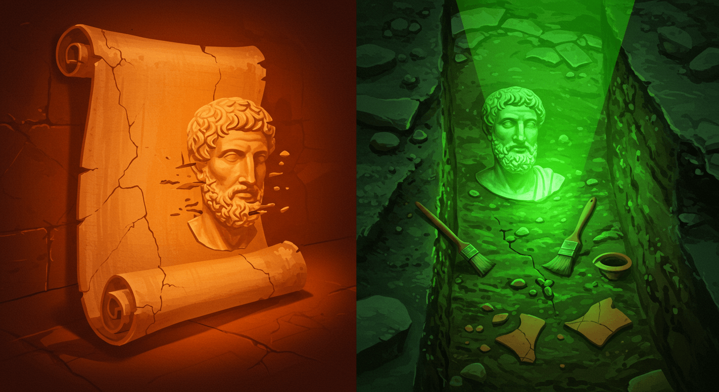 호메로스 실존 여부에 대한 고고학적 증거 (문헌 비교, 유적 분석, 사료 검증) 관련 사진