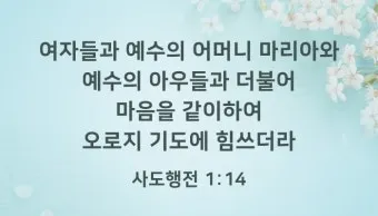 사도행전 1장 증인 사명 구절 묵상_5