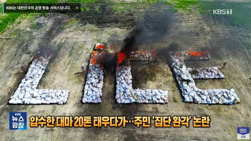 대마초 소각으로 인한 주민 건강