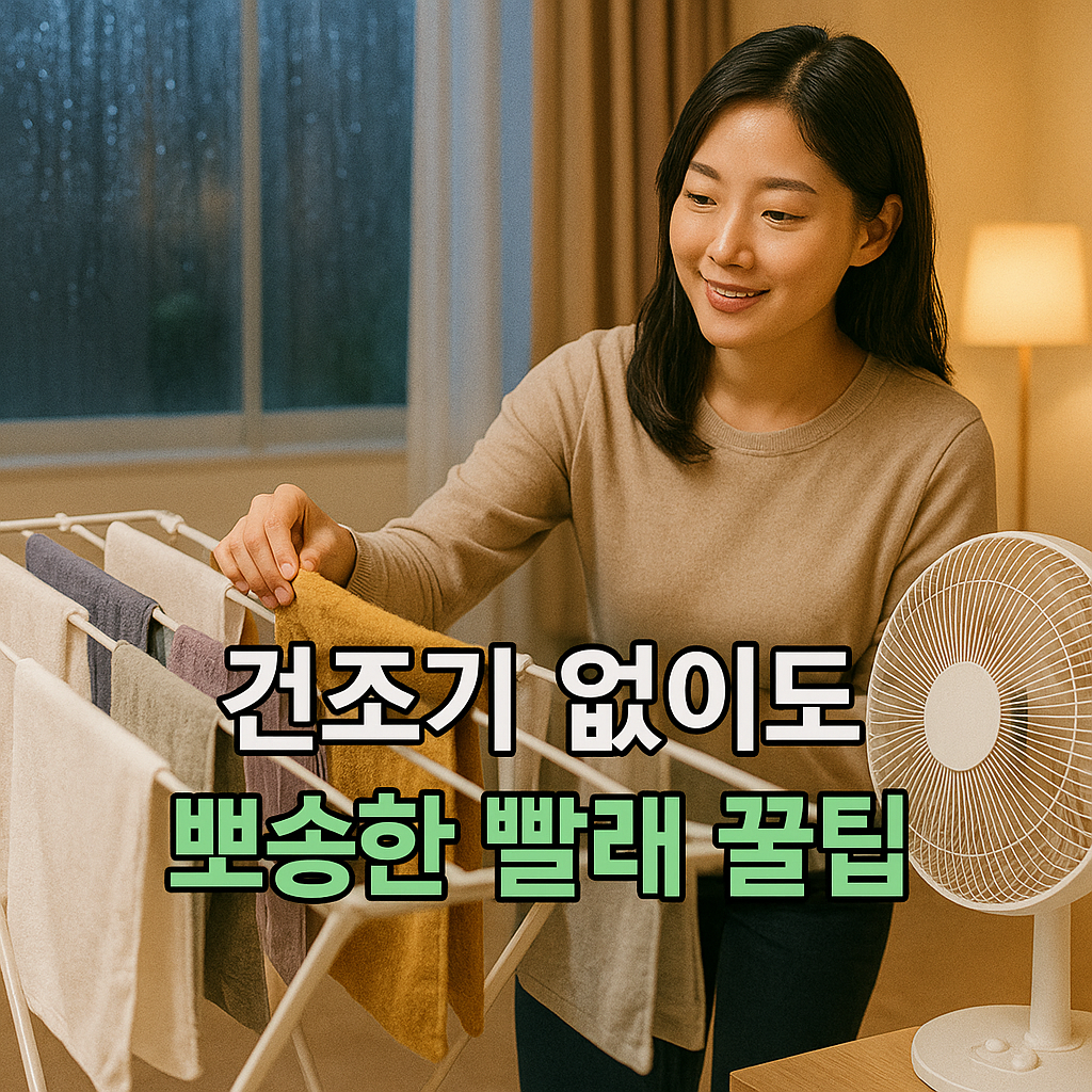 장마철과 겨울철 건조기 없이도 실내 빨래 건조 꿀팁
