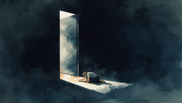 절망은 끝이 아니라 이해의 시작일 수 있습니다에 관한 그림입니다