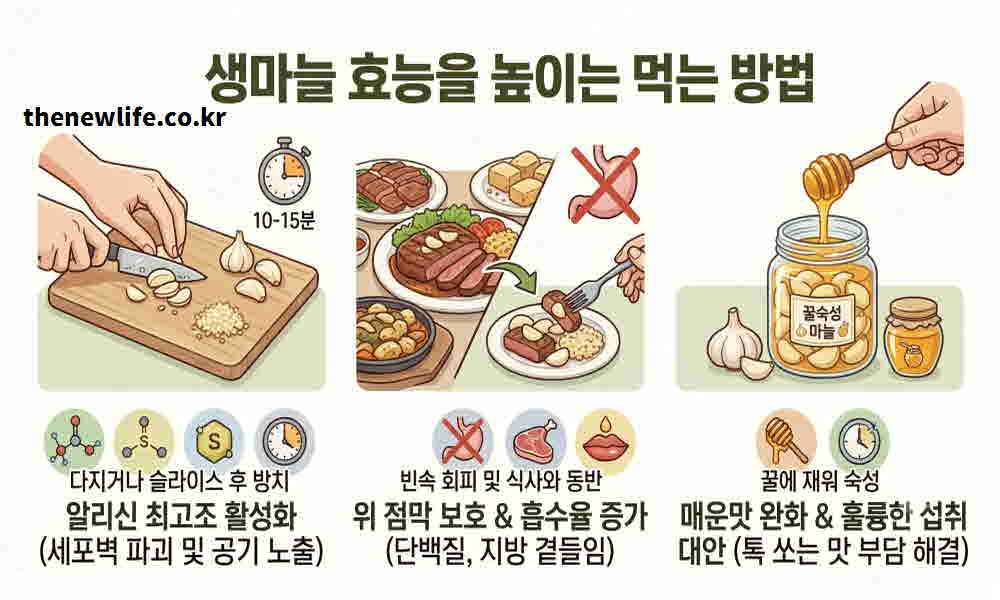 생마늘 효능 높이는 먹는 방법