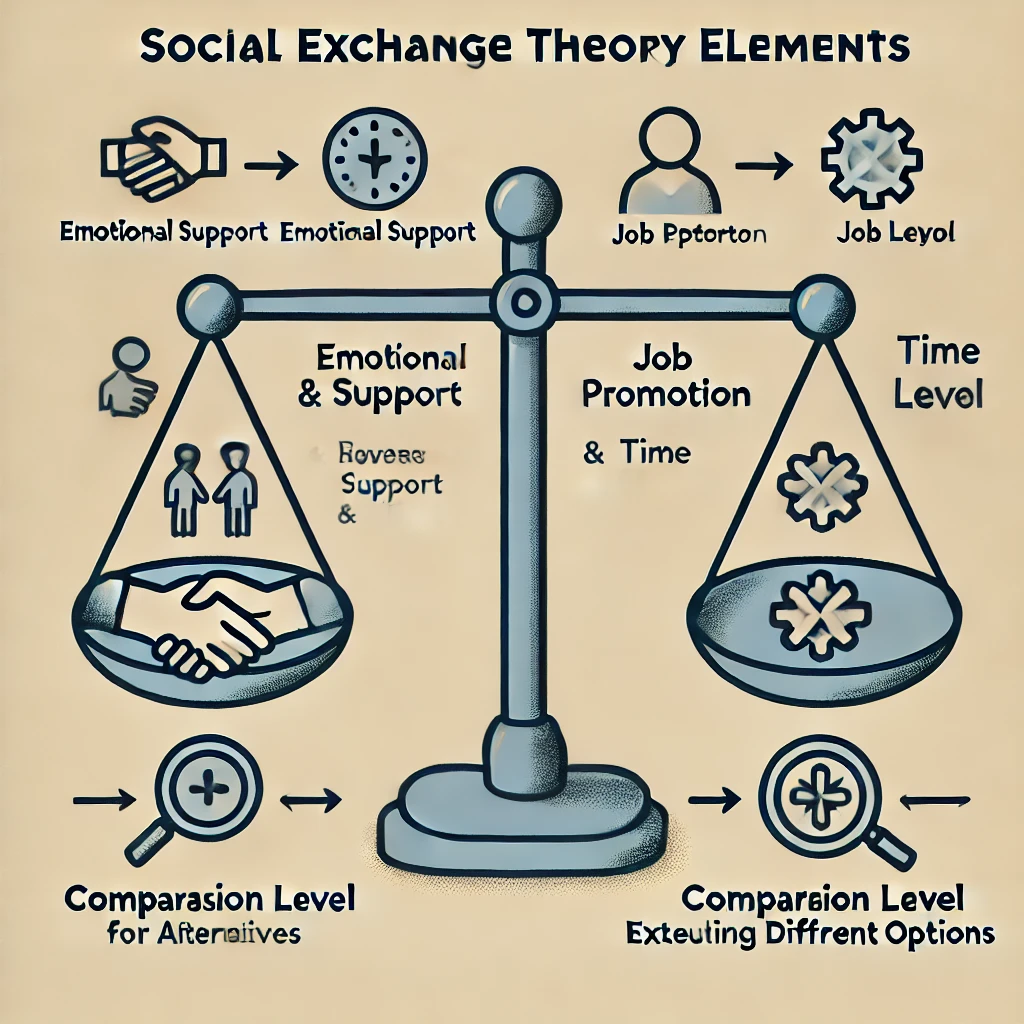 사회적 교환 이론 (Social Exchange Theory)과 예시: 3. 사회적 교환 이론의 주요 요소
