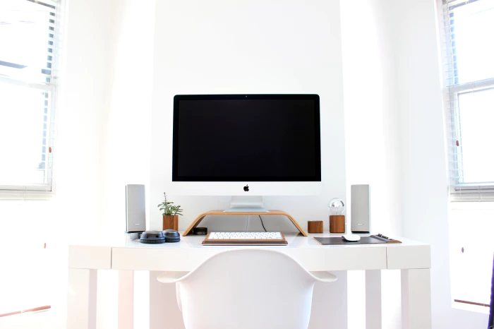 empty desk image