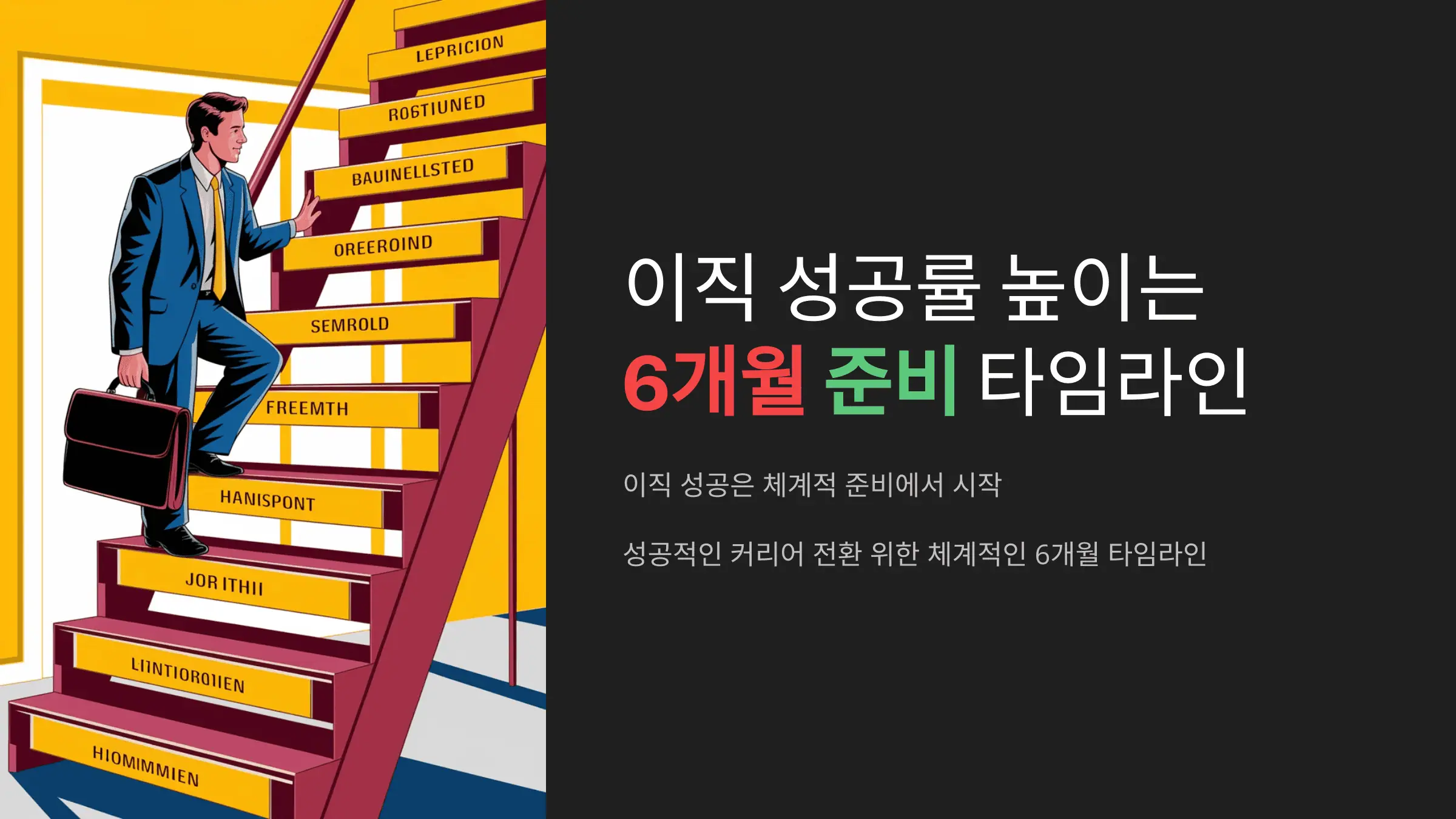 이직 성공률 높이는 6개월 준비 타임라인