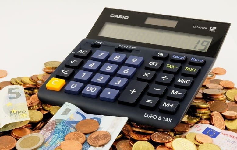 Euro, calculator, Money