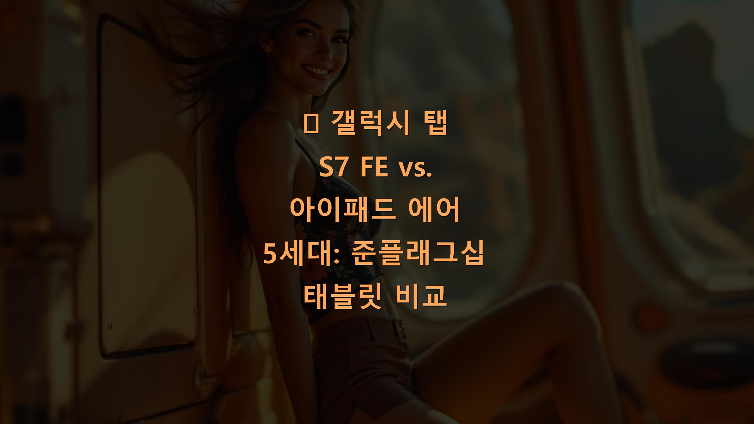 📟 갤럭시 탭 S7 FE vs. 아이패드 에어 5세대: 준플래그십 태블릿 비교