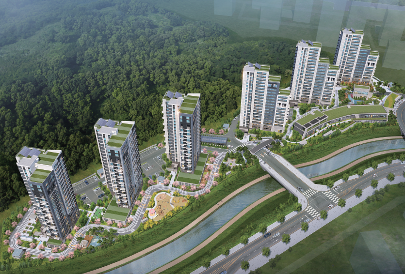 화성 동탄 A-53 단지 조감도